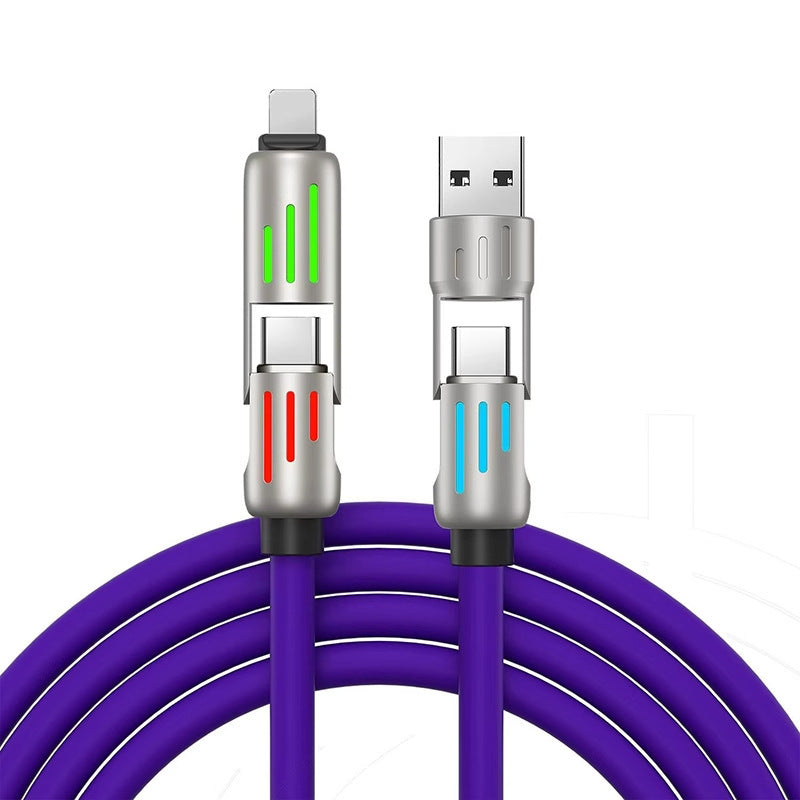 PD60W Fast Charge Liquid Silicone Multi-Interface Data Cable