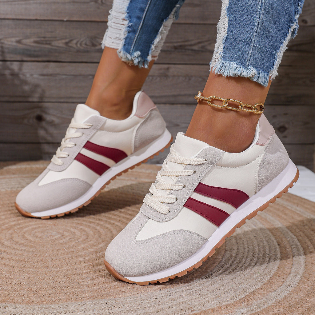 Fashionable and Versatile Travel Running Shoes, Breathable Cloth Lightweight Sports Shoes