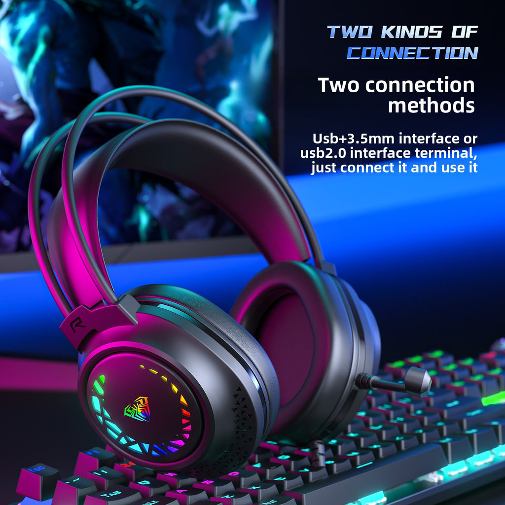 Wired Gaming Headset with Noise Cancellation