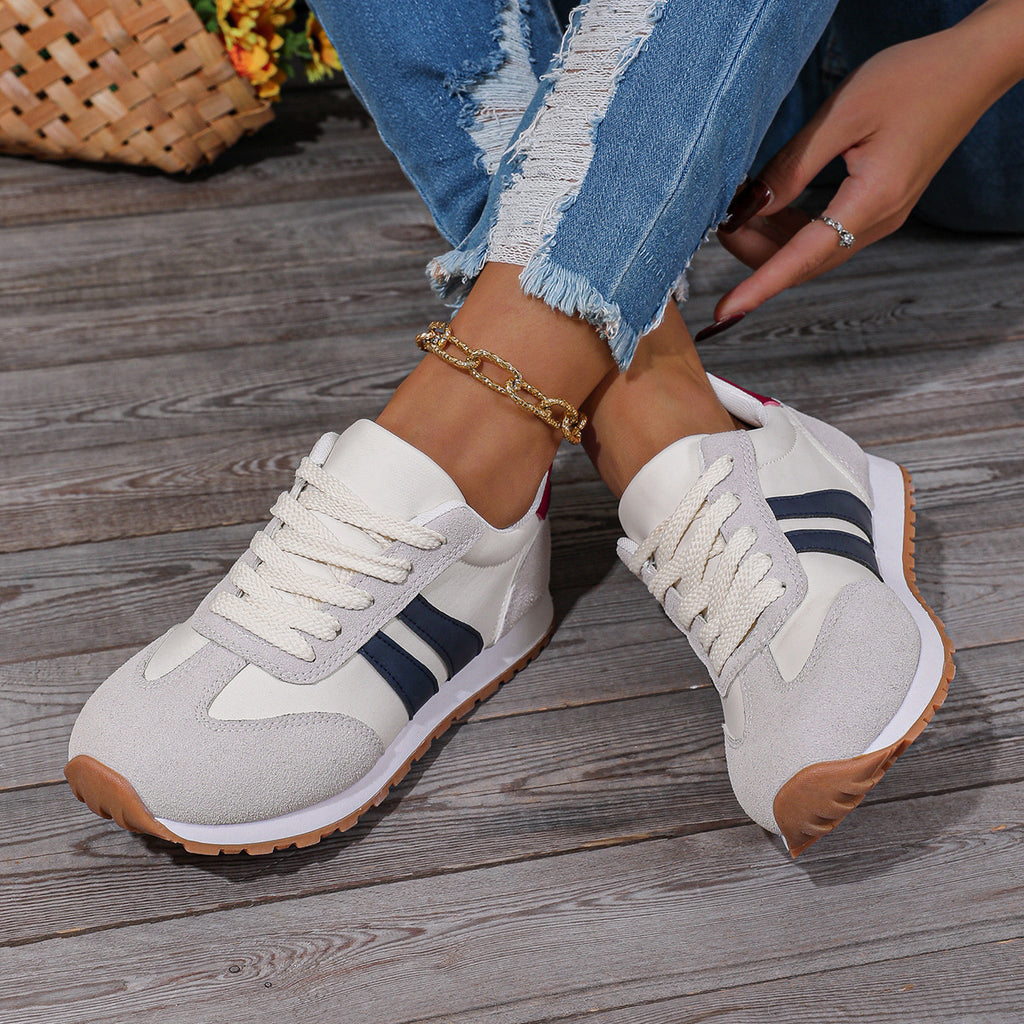 Fashionable and Versatile Travel Running Shoes, Breathable Cloth Lightweight Sports Shoes