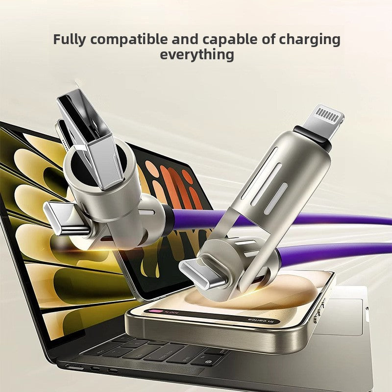 PD60W Fast Charge Liquid Silicone Multi-Interface Data Cable