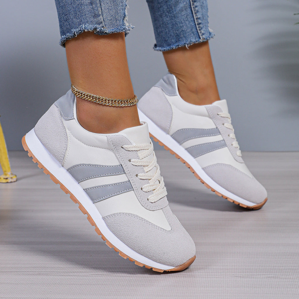 Fashionable and Versatile Travel Running Shoes, Breathable Cloth Lightweight Sports Shoes